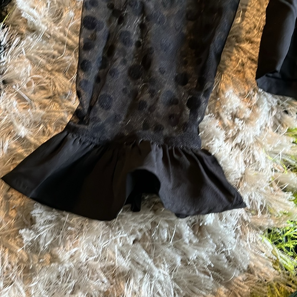 Batsheva Flocked Tulle Polkadot Grace Blouse - Picture 9 of 11
